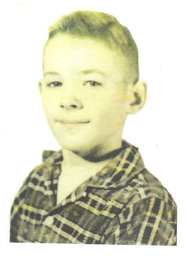 Childhood portrait of Jim Carter